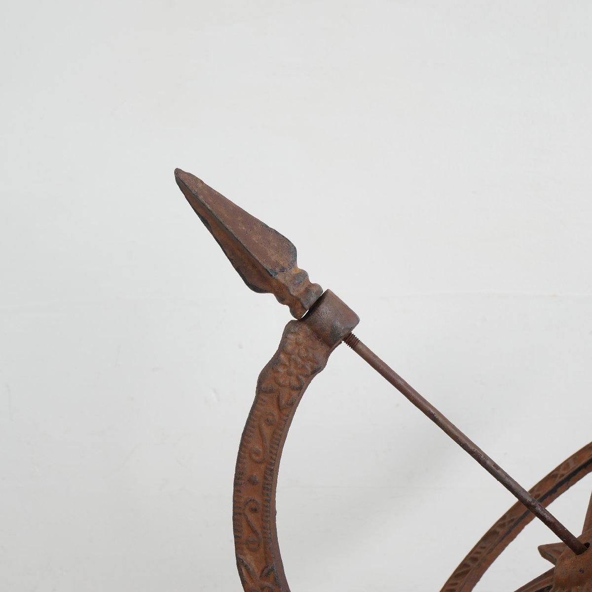 オーナメント 日時計風 U.S. ヴィンテージ ジャンク ガーデニング