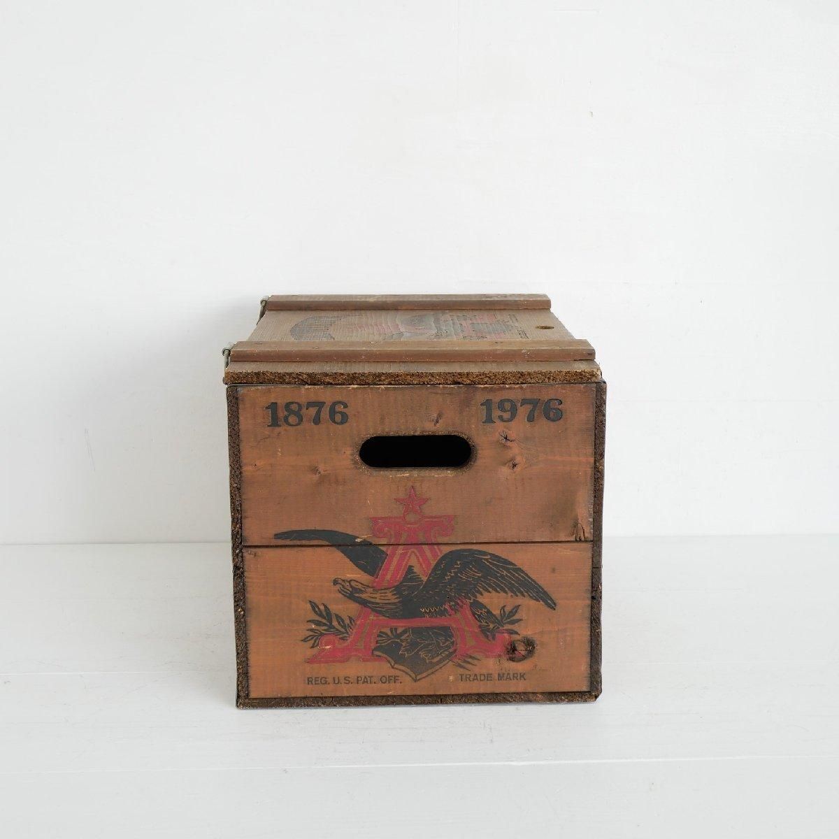 木箱 ウッドボックス 運搬箱 ヴィンテージ アメリカ Budweiser