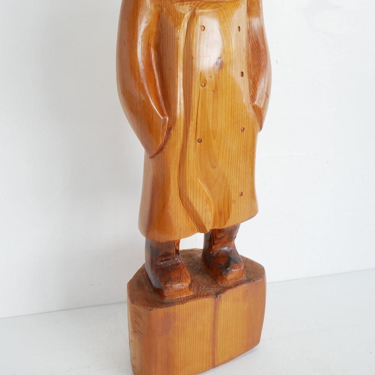 置物 フィッシャーマン アメリカ 木彫り -通販-ローズボール