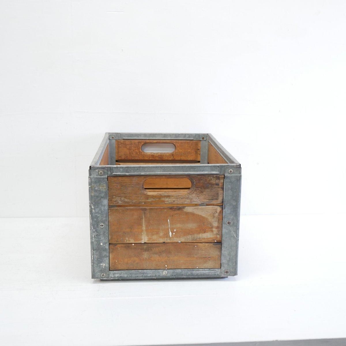 木箱 ウッドボックス 運搬箱 ヴィンテージ アメリカ ミルククレート