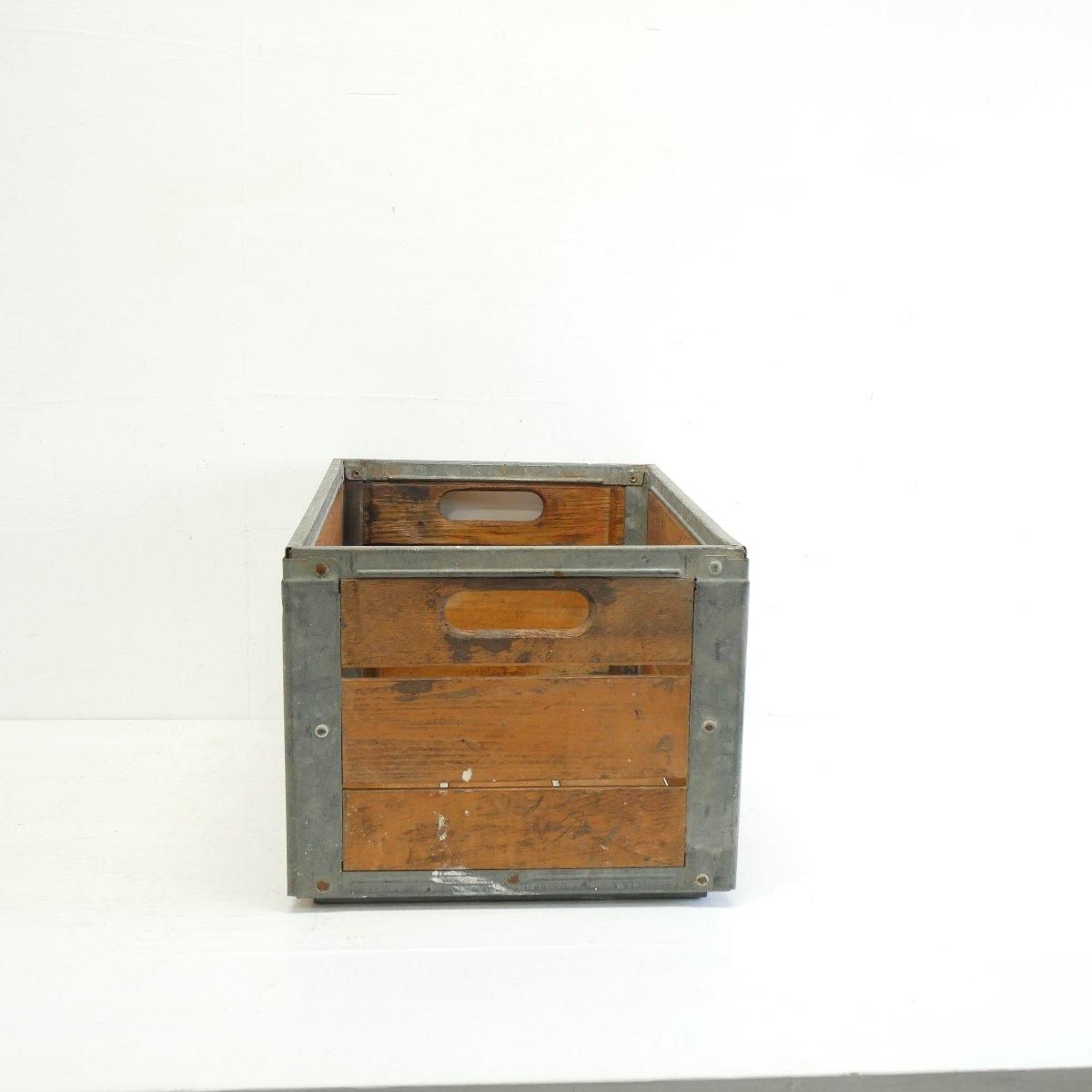 木箱 ウッドボックス 運搬箱 ヴィンテージ アメリカ ミルククレート