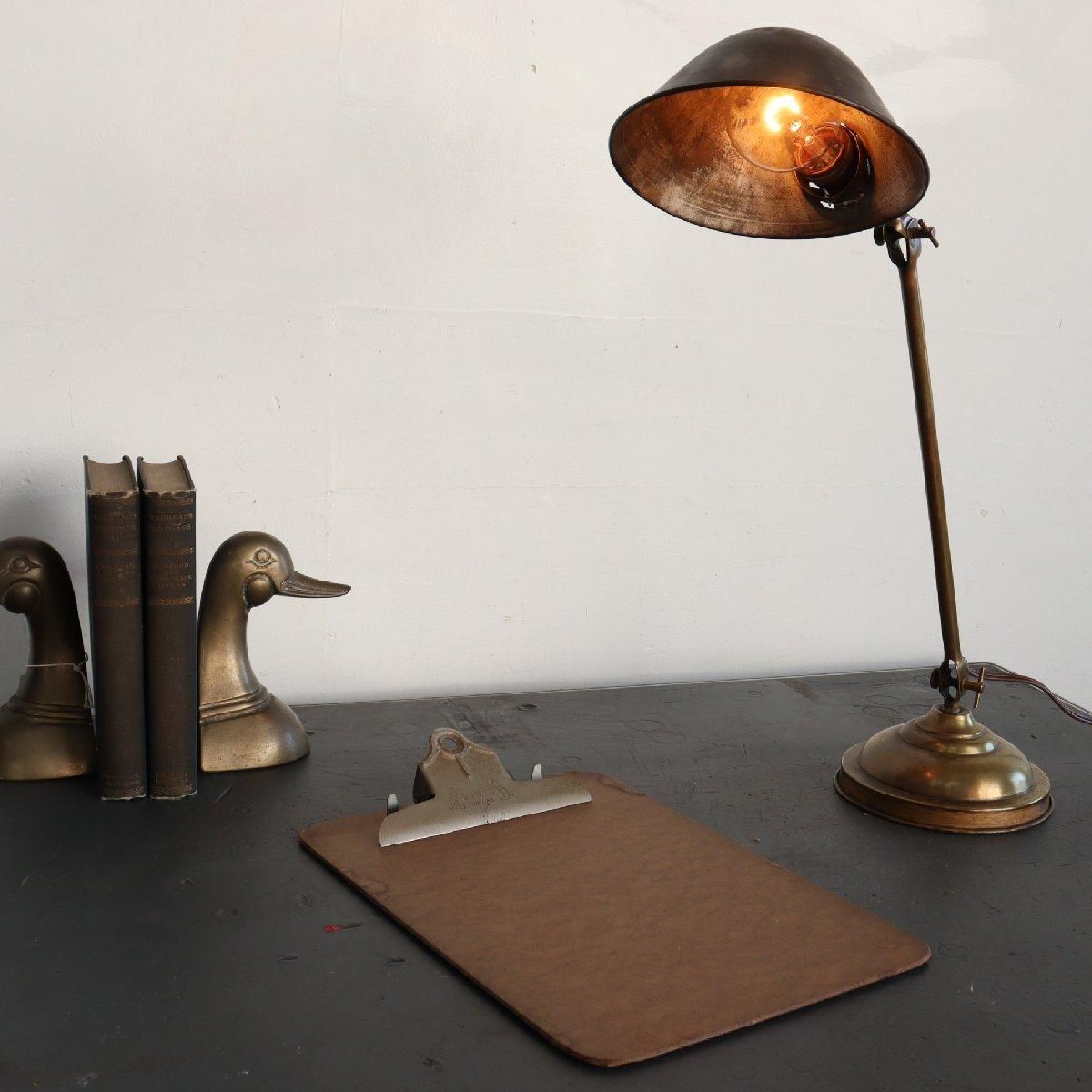 VINTAGE ANTIQUE FARIES DESK LAMP STAND LIGHT ヴィンテージ