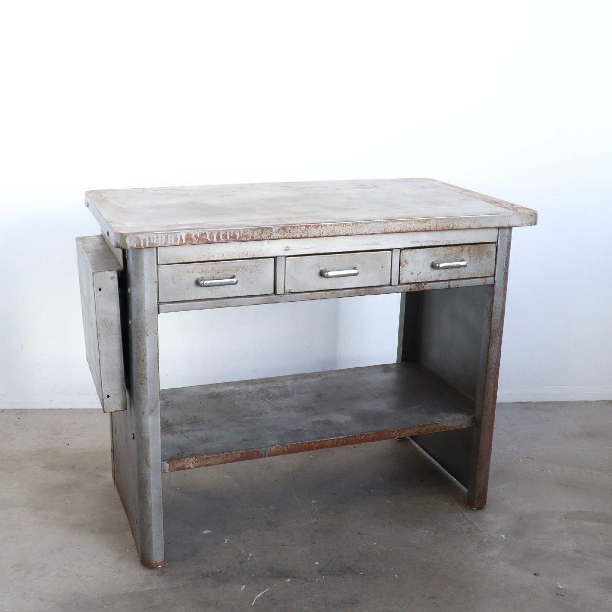 ヴィンテージ ワークテーブル 作業台 アメリカ アンティーク USA