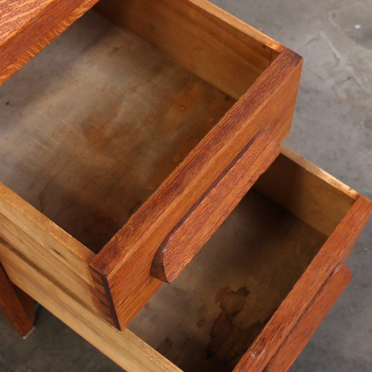 ヴィンテージ オーク材 デスク 木製 アメリカ USA アンティーク 机