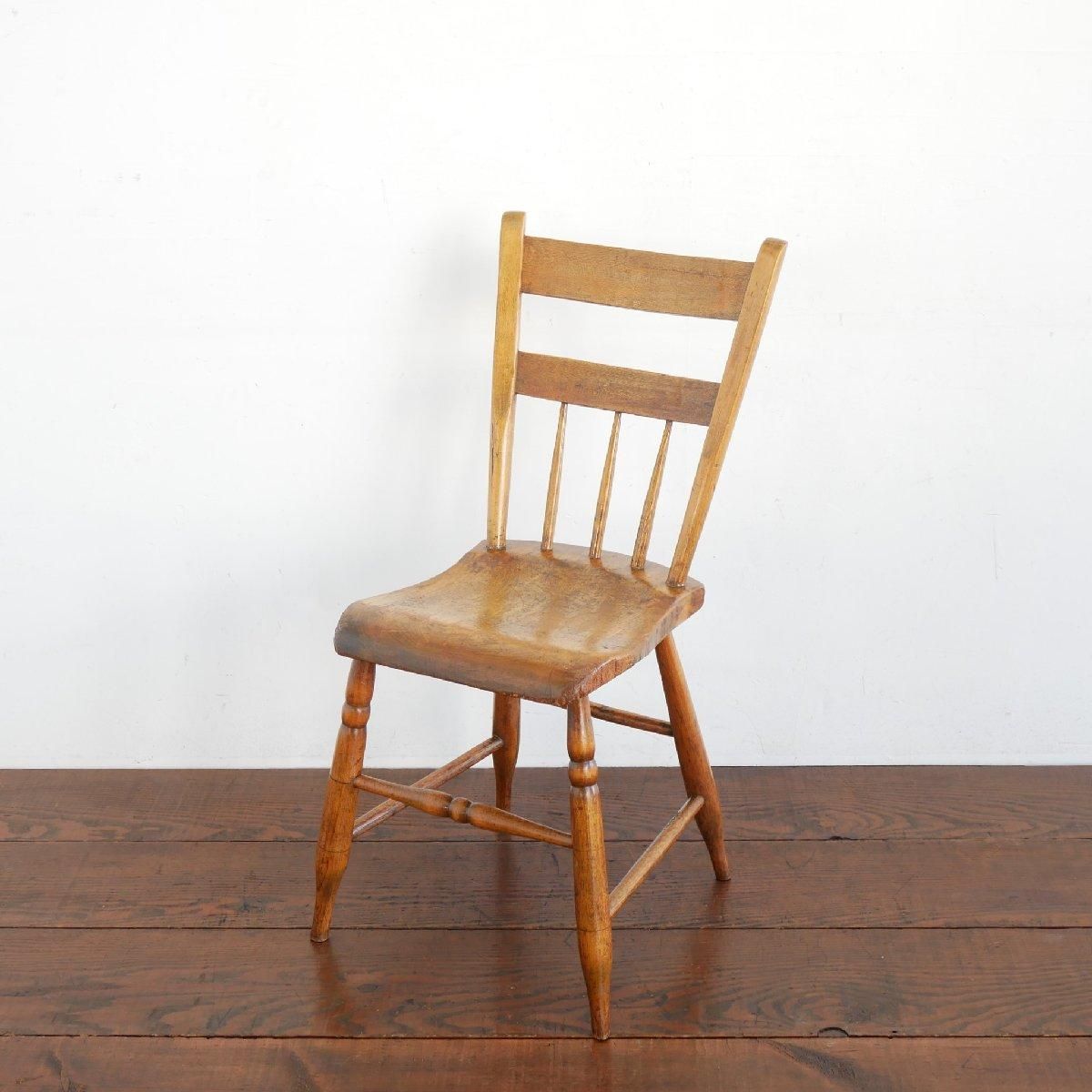カントリーチェア　ダイニングチェア　パイン材　アンティーク　ヴィンテージ　木製 ダイニングチェア 椅子 椅子のみ 1脚チェア カントリー