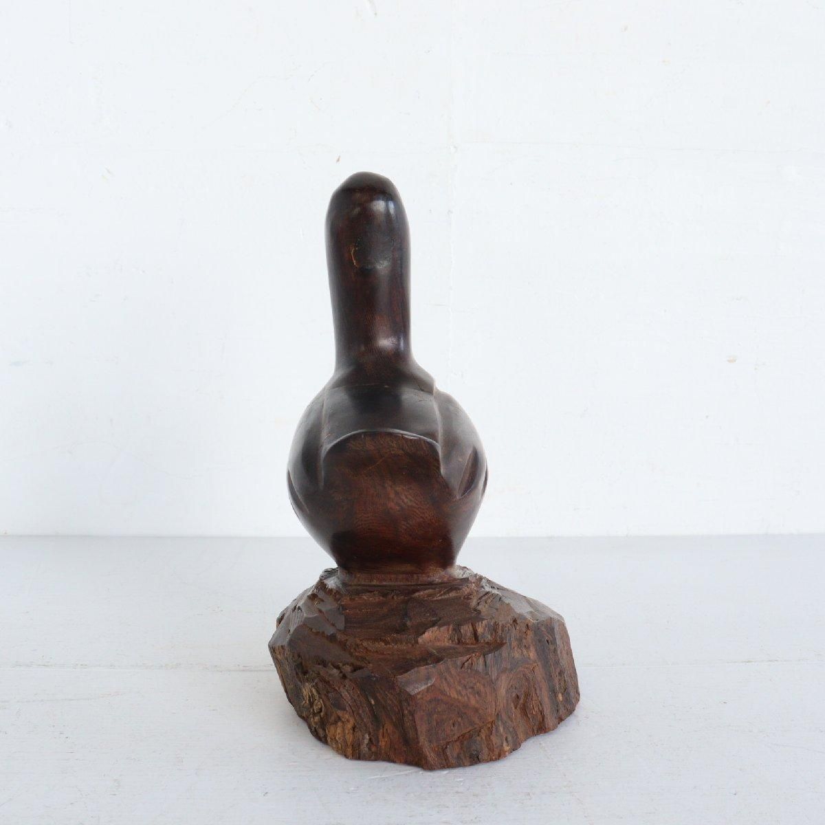 アメリカ ヴィンテージ 木彫り アヒル 置物 -通販-ローズボール