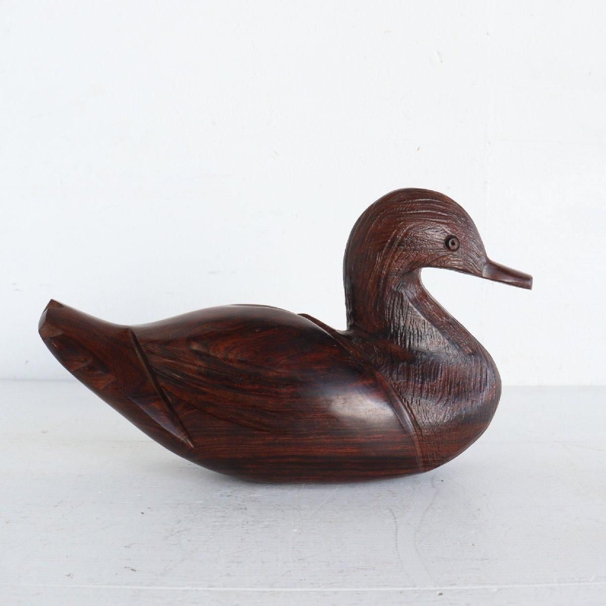アメリカ ヴィンテージ 木彫り アヒル 置物 -通販-ローズボール