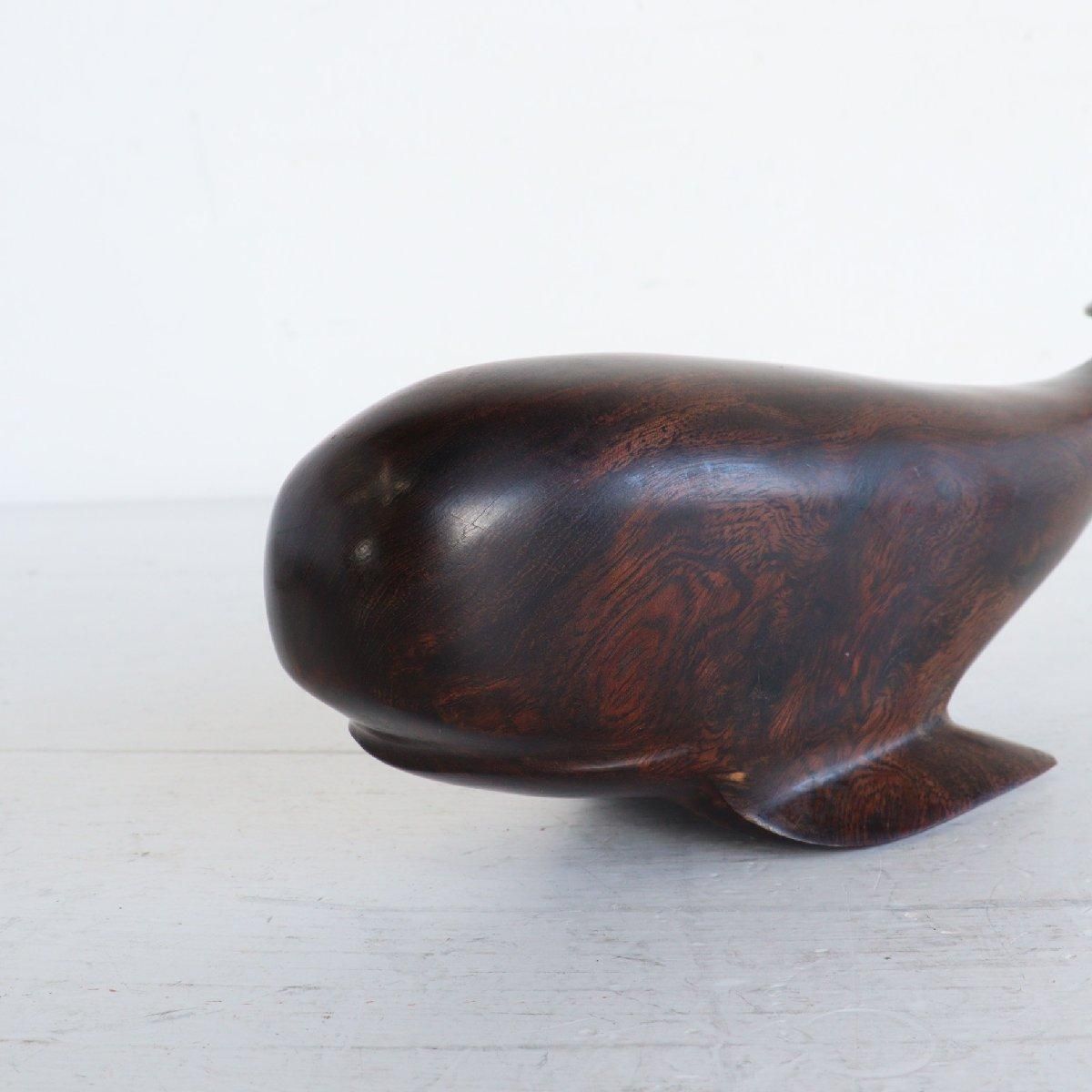 アメリカ ヴィンテージ 木彫り クジラ 置物 -通販-ローズボール