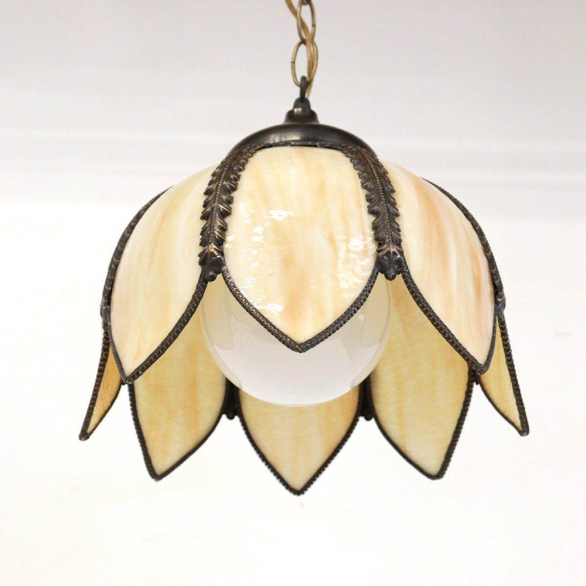 アンティークフラワーペンダントライト 【自製】 アンティークフラワーペンダントライト 【自製】 Dの通販 by