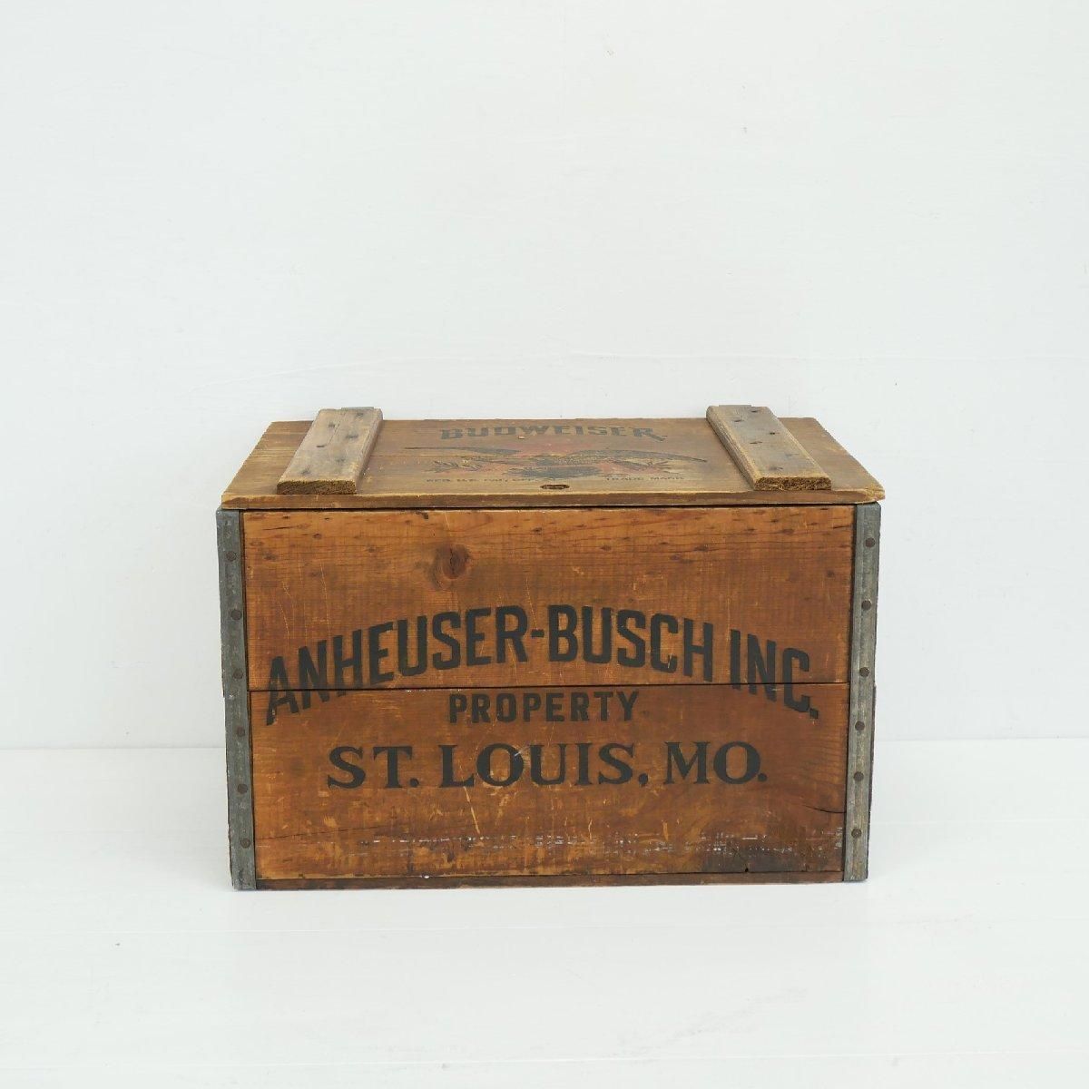 木箱 アメリカ BUDWEISER 運搬箱 ウッドボックス ヴィンテージ