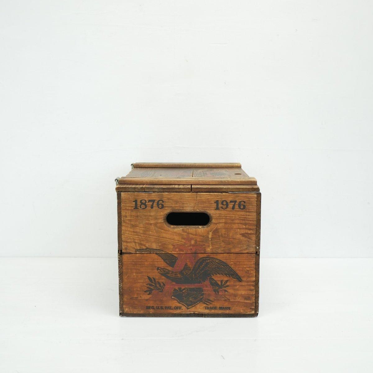 バドワイザー　Budweiser 木箱　アンティーク 木箱 アメリカ BUDWEISER 運搬箱 ウッドボックス ヴィンテージ