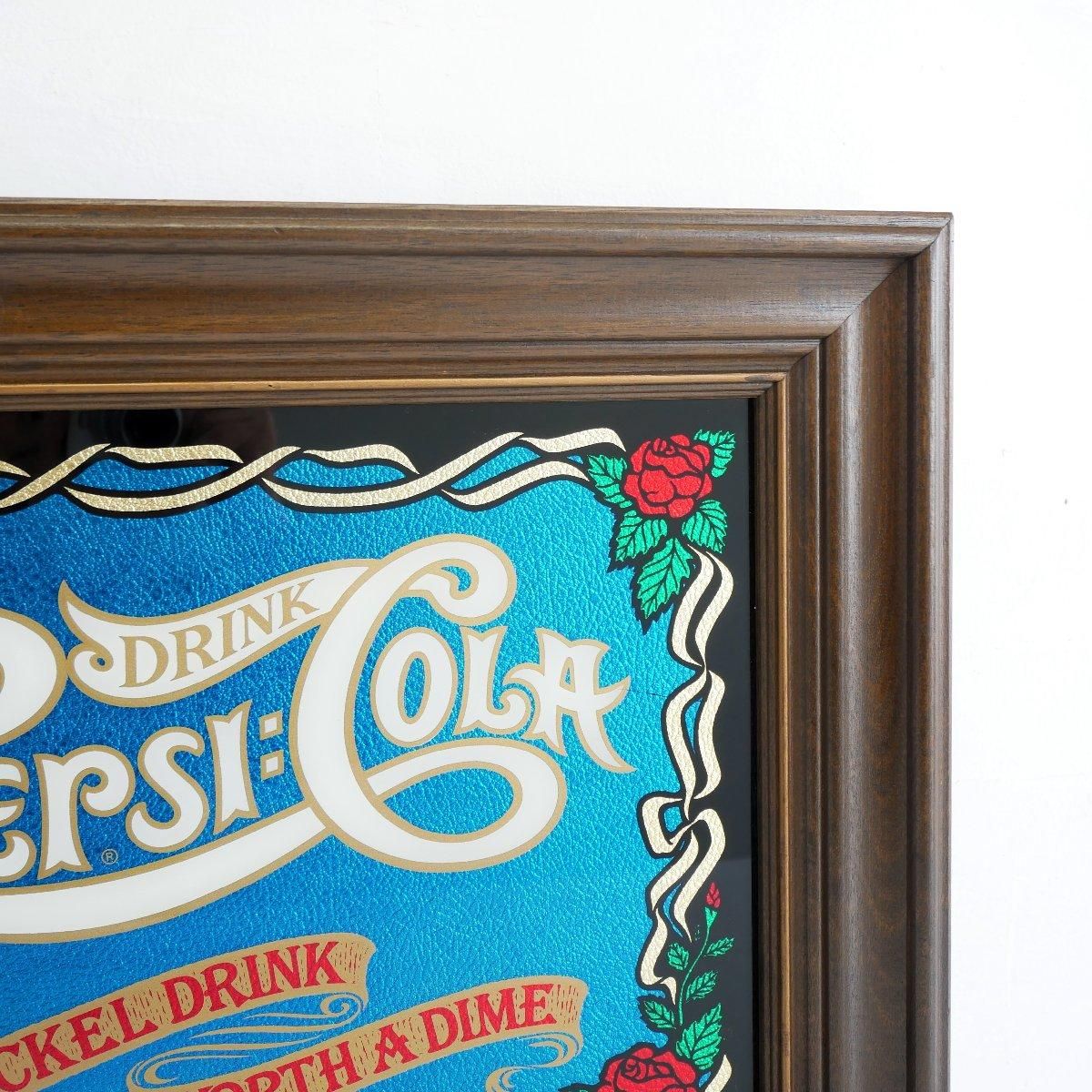ヴィンテージ パブミラー ペプシコーラ 額装 アドバタイジング