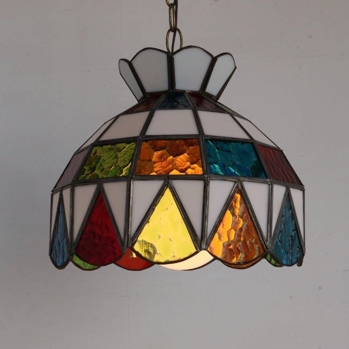 専用 レア！ 70s ペプシコーラ ステンドグラス ウォールライト ランプ