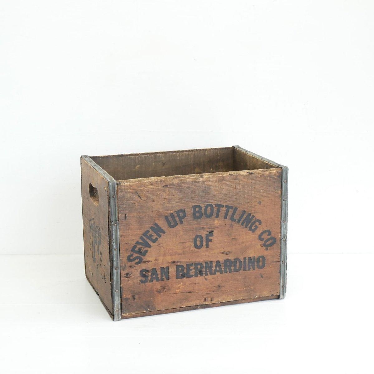 セブンup配達箱アメリカン ビンテージ ヴィンテージ 木箱 SEVEN UP ウッドボックス 運搬箱 店舗什器