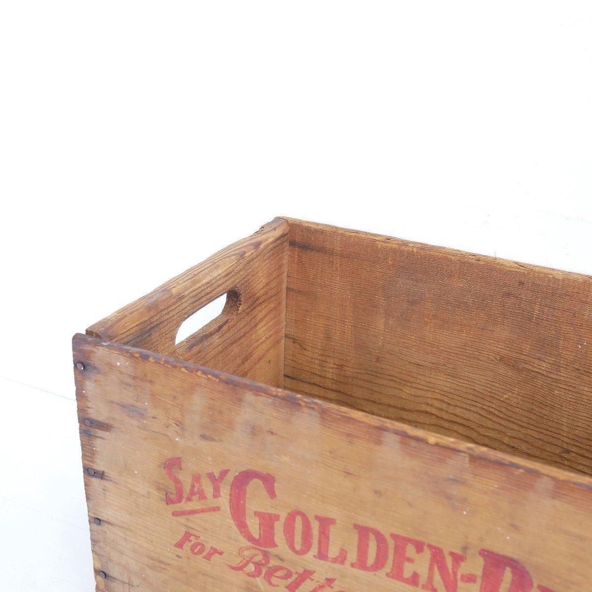 ビンテージ 木箱 ウッド ボックス 店舗什器 ヴィンテージ 木箱 SEVEN UP ウッドボックス 運搬箱 店舗什器