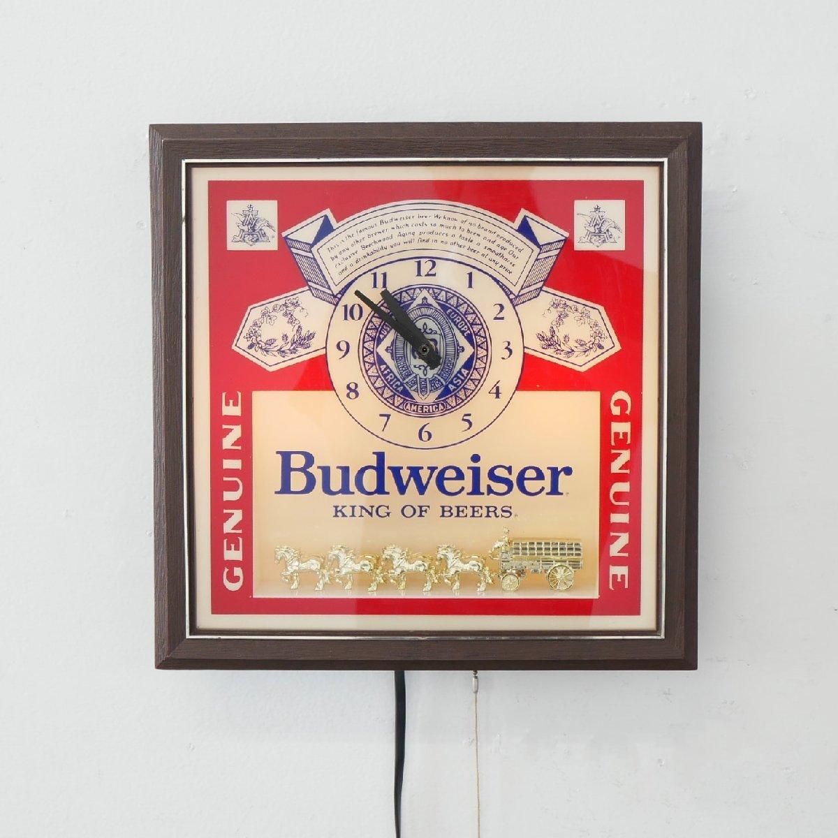 Budweiser バドワイザー のアンティーククロック ジャンク 80's Budweiser クロック -通販-ローズボールアンティークス
