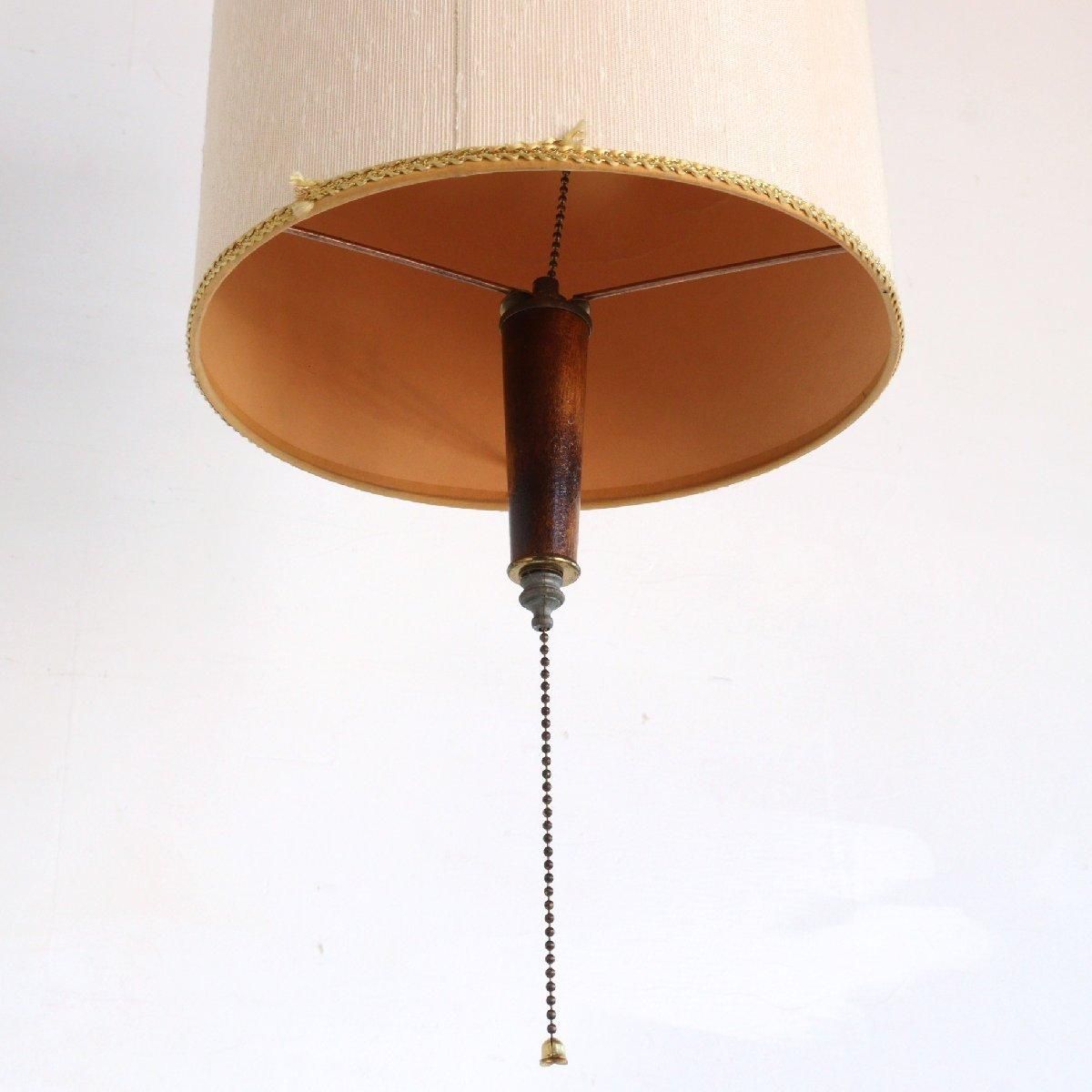 ジャパンヴィンテージ ファブリックシェードのペンダントライト 天井