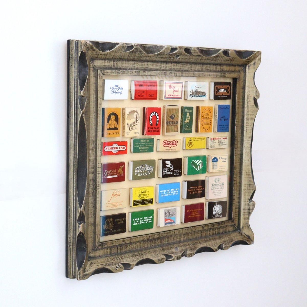 ヴィンテージ マッチ 額装 アメリカ ディスプレイ 壁面装飾