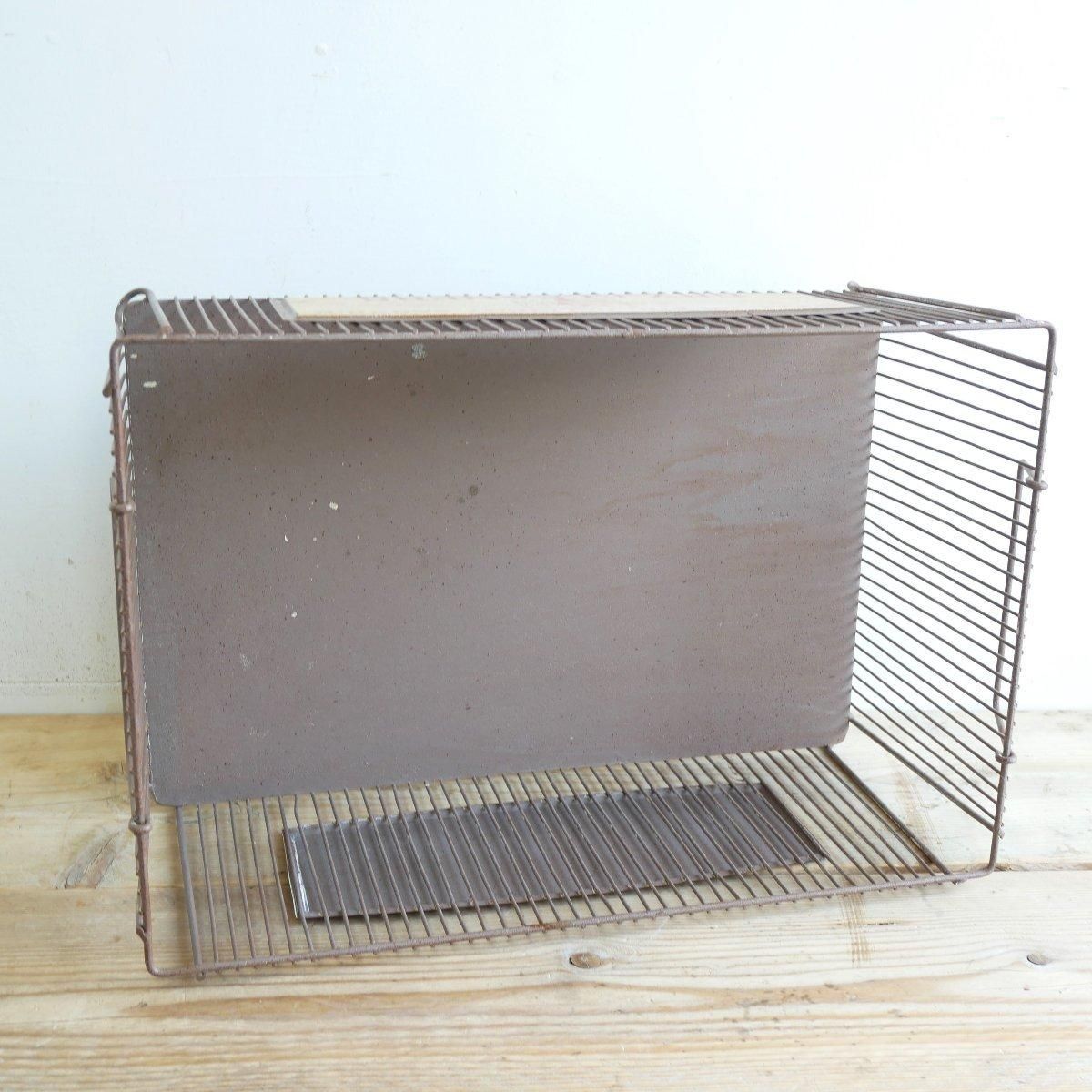 インダストリアル ワイヤーバスケット メタル製 メッシュカゴ