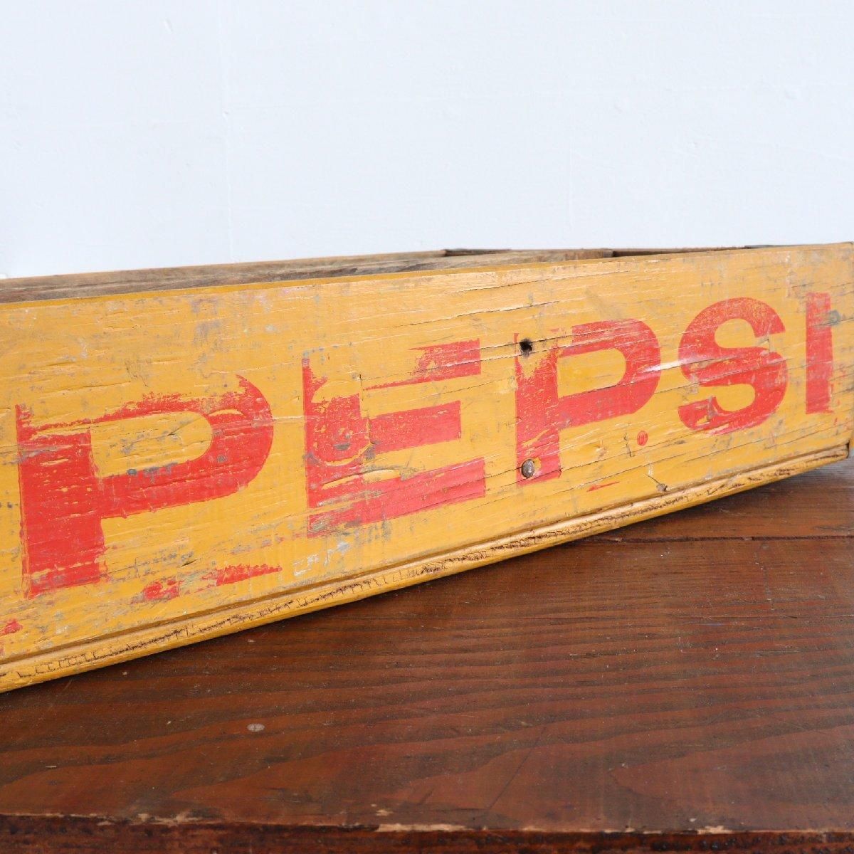 70s PEPSI ヴィンテージ 木箱 アメリカ ウッドボックス ペプシ 運搬箱