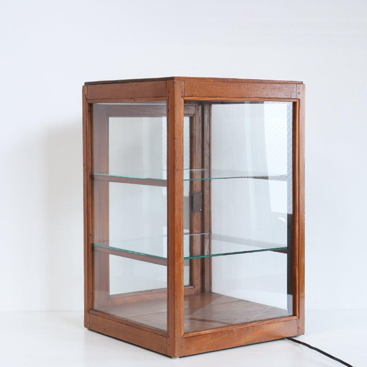 アンティーク 3段 ガラスショーケース -通販-ローズボールアンティークス