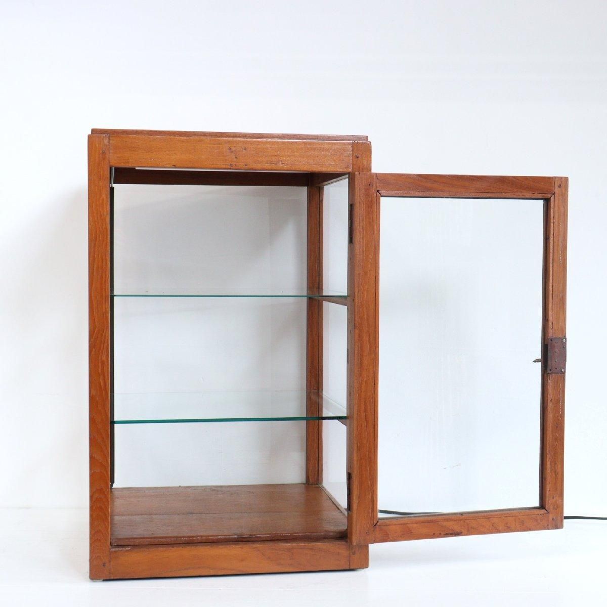 【希少】ショーケース アンティーク品をリメーク飾り棚(ガラス厚3㎜) アンティーク 3段 ガラスショーケース -通販-ローズボール
