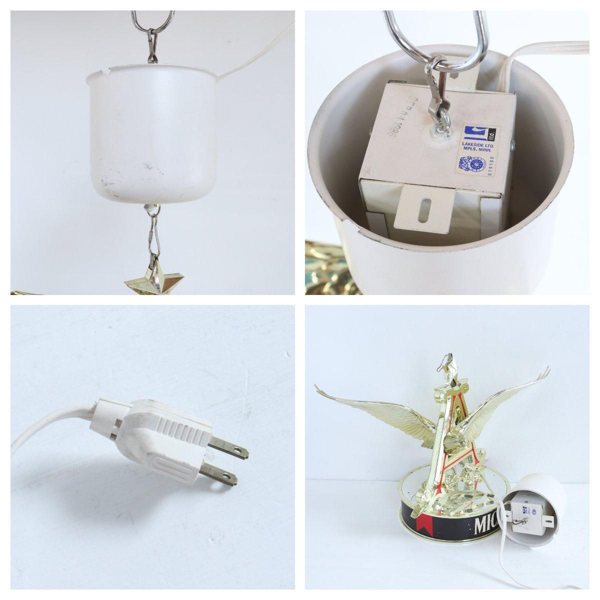 ヴィンテージ MICHELOB BEER 回転式 吊り下げ 看板 サイン ビール