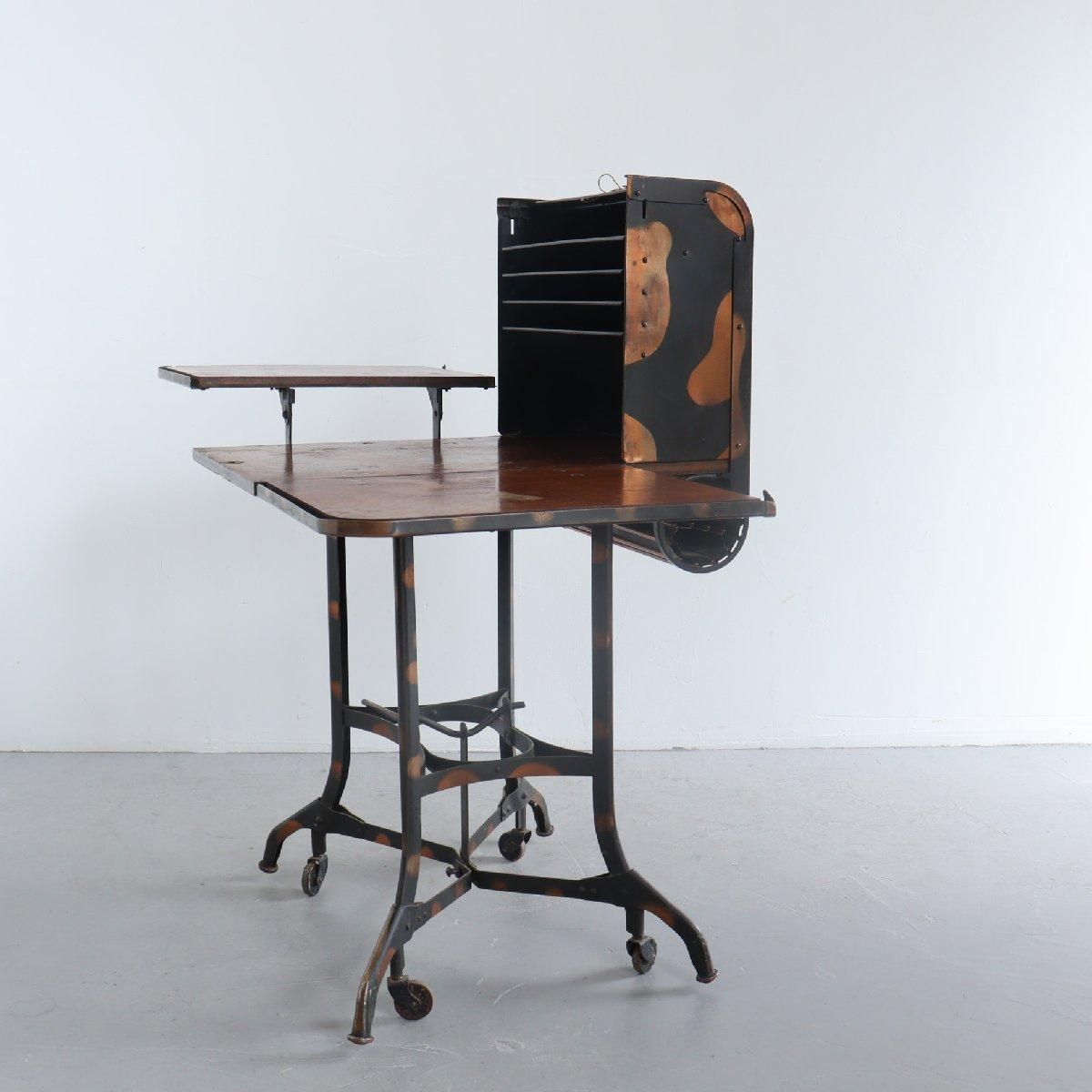 ビンテージ40's　UHL　STEEL　タイプライターデスク ヴィンテージ タイプライター デスク | アンティークショップ Home