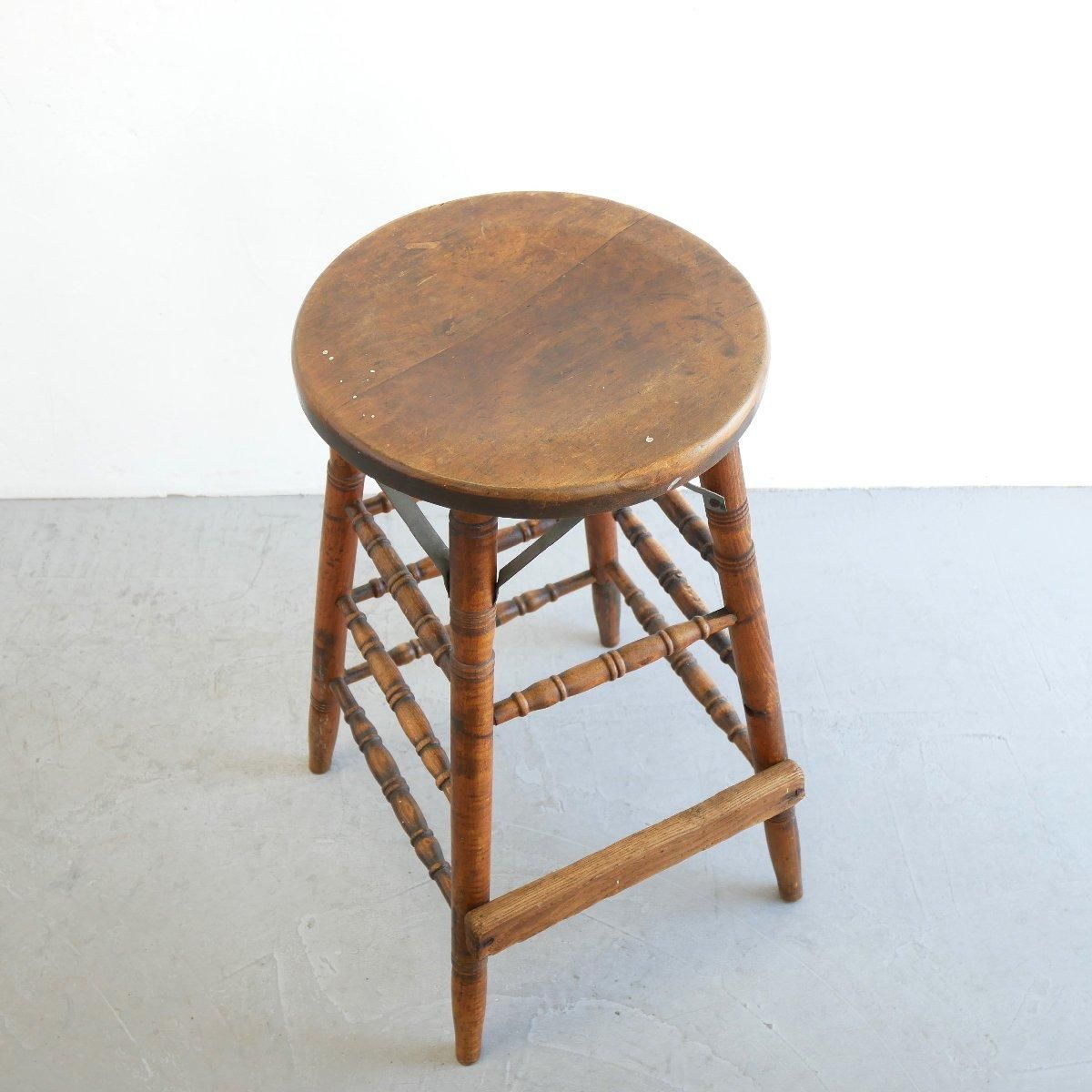 チェコスロバキア　ハイチェア　スツール　アンティーク　06b31 チェコスロバキア ハイチェア スツール アンティーク 06b31