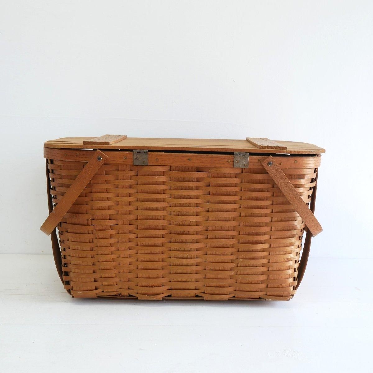 ヴィンテージ ピクニックバスケット アメリカ -通販-ローズボール