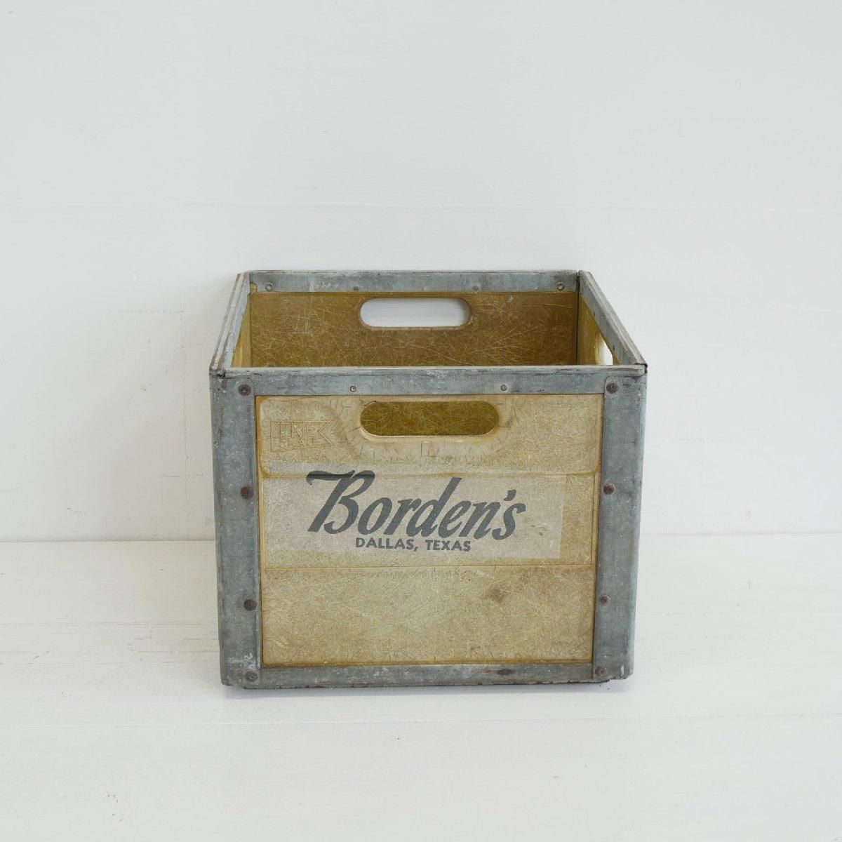 人気新品入荷 60's BORDEN'S ミルククレート -通販-ローズボールアンティークス アンティーク雑貨