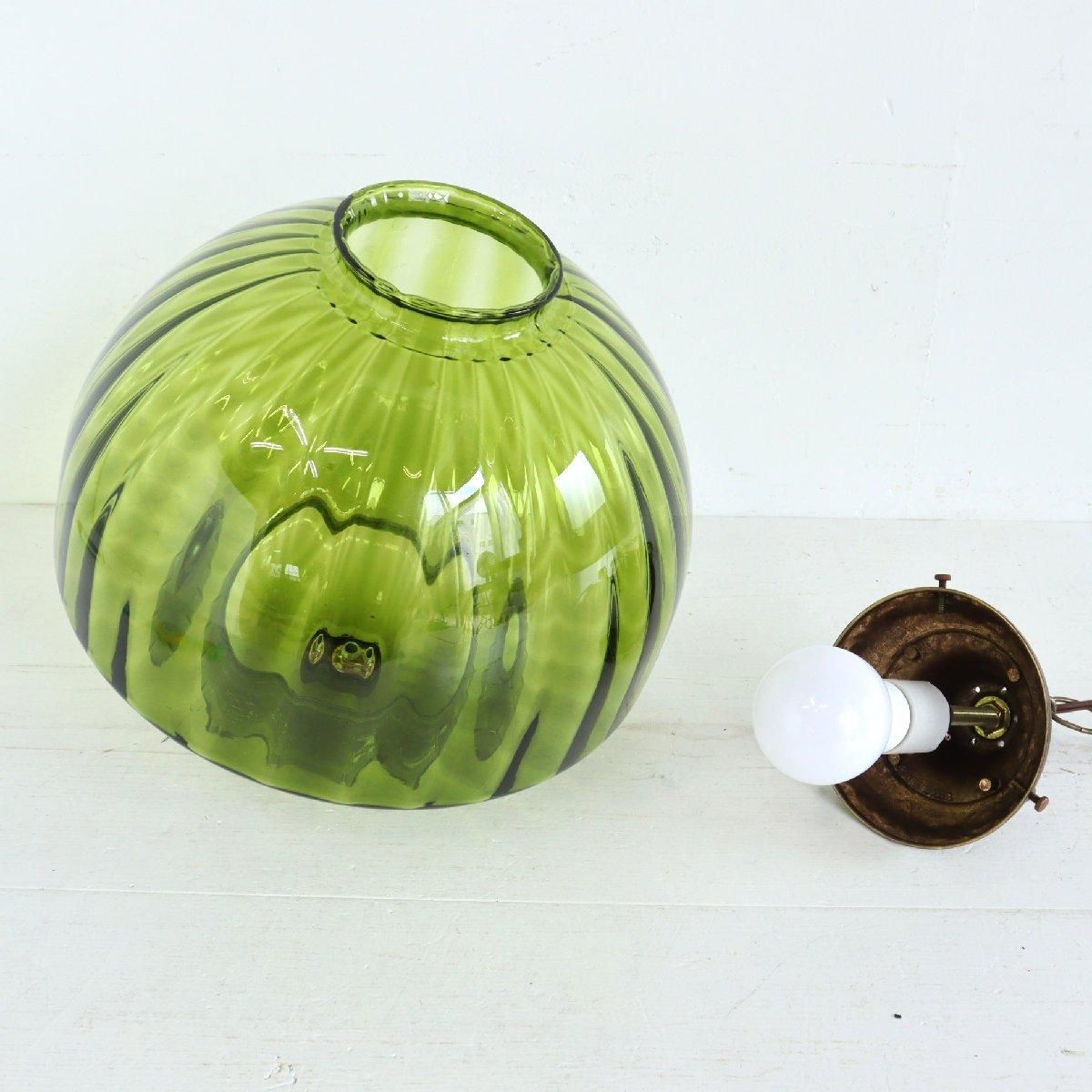ヴィンテージ グリーン ペンダントランプ -通販-ローズボール
