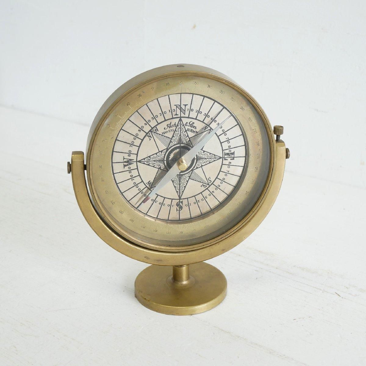 アンティーク真鍮卓上時計マリンコンパス テーブルトップ装飾 Amazon.co.jp: アンティーク 真鍮 テーブルクロック コンパス スタイル