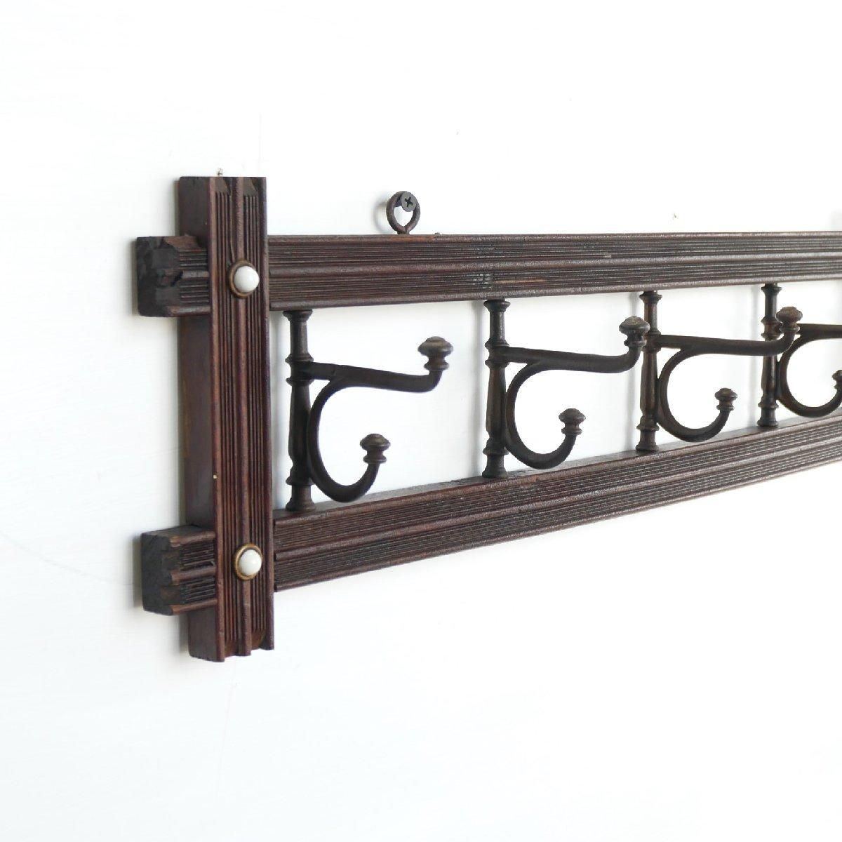 ヴィンテージフック什器 ヴィンテージ 5連 ウォールフック -通販-ローズボールアンティークス