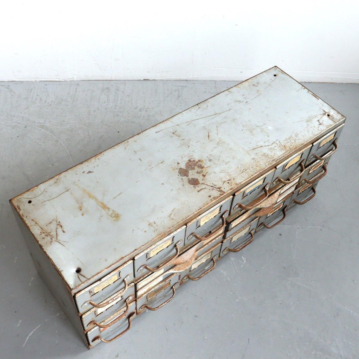 アメリカ EQUIPTO パーツキャビネット -通販-ローズボールアンティークス