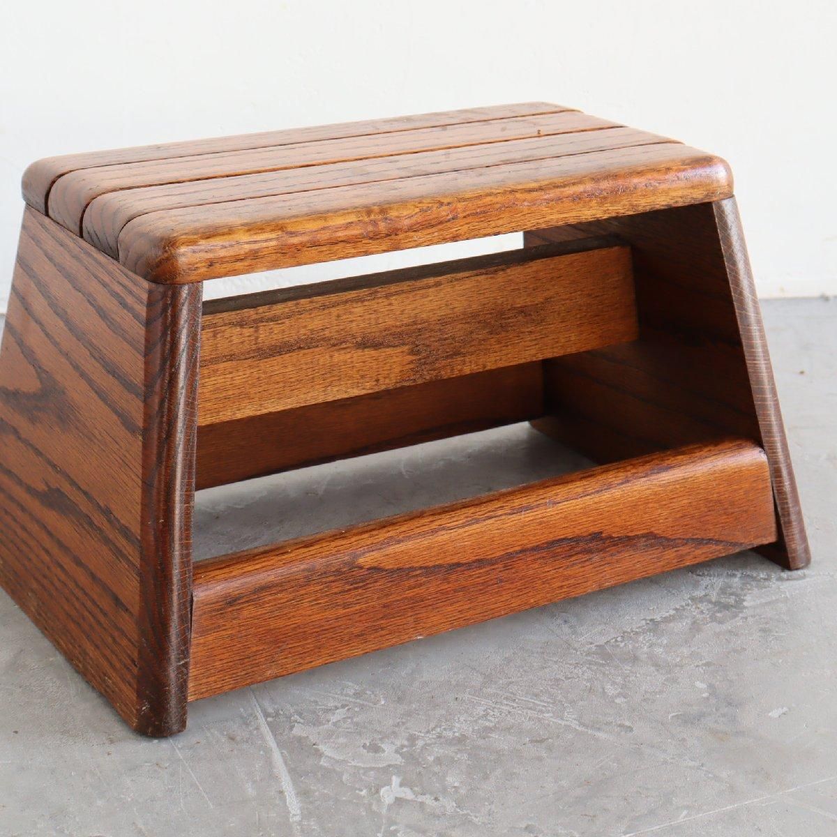 ヴィンテージ オーク 踏み台 アメリカ -通販-ローズボールアンティークス