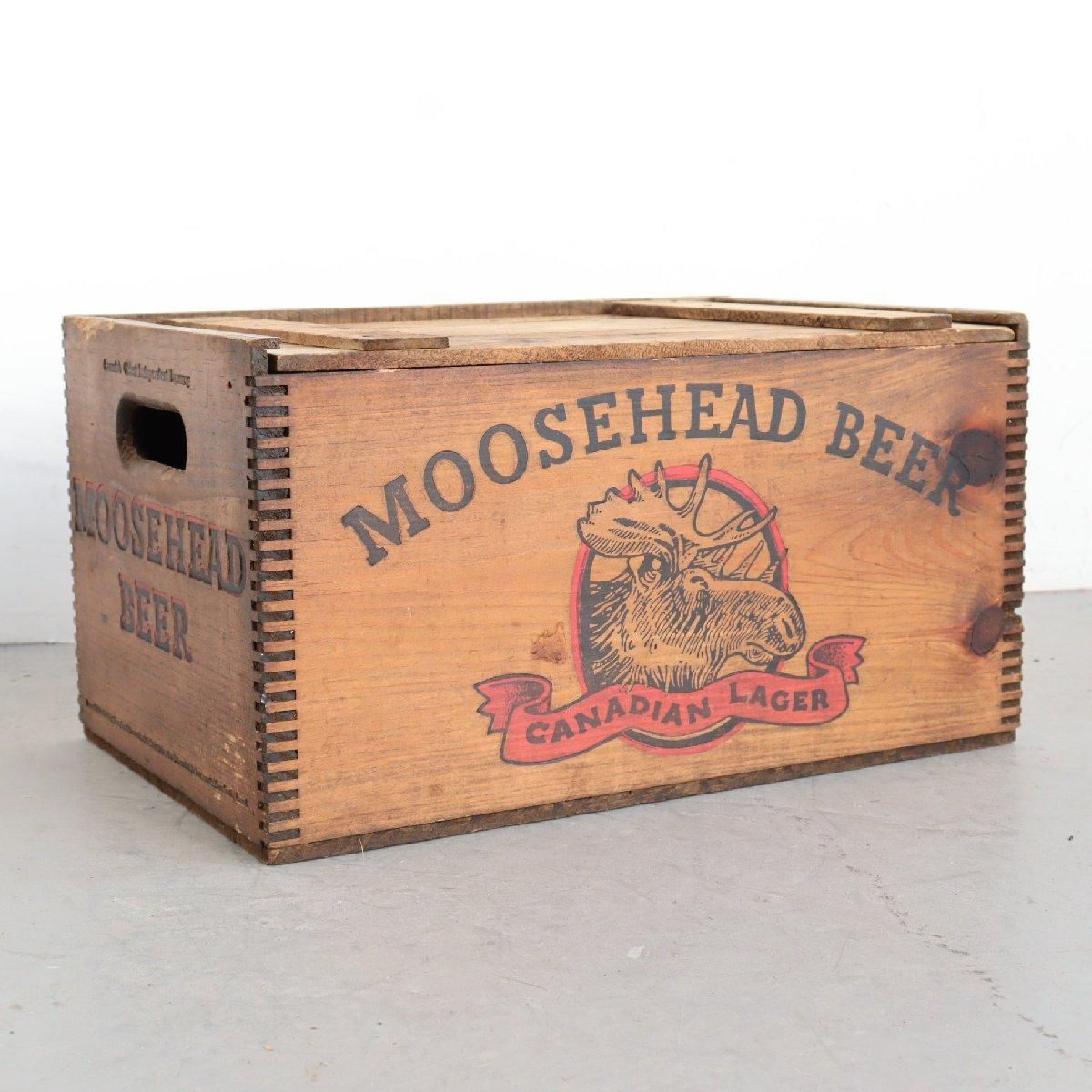 MOOSEHEAD BEER 木箱 アメリカンヴィンテージ（ヴィンテージ 蓋