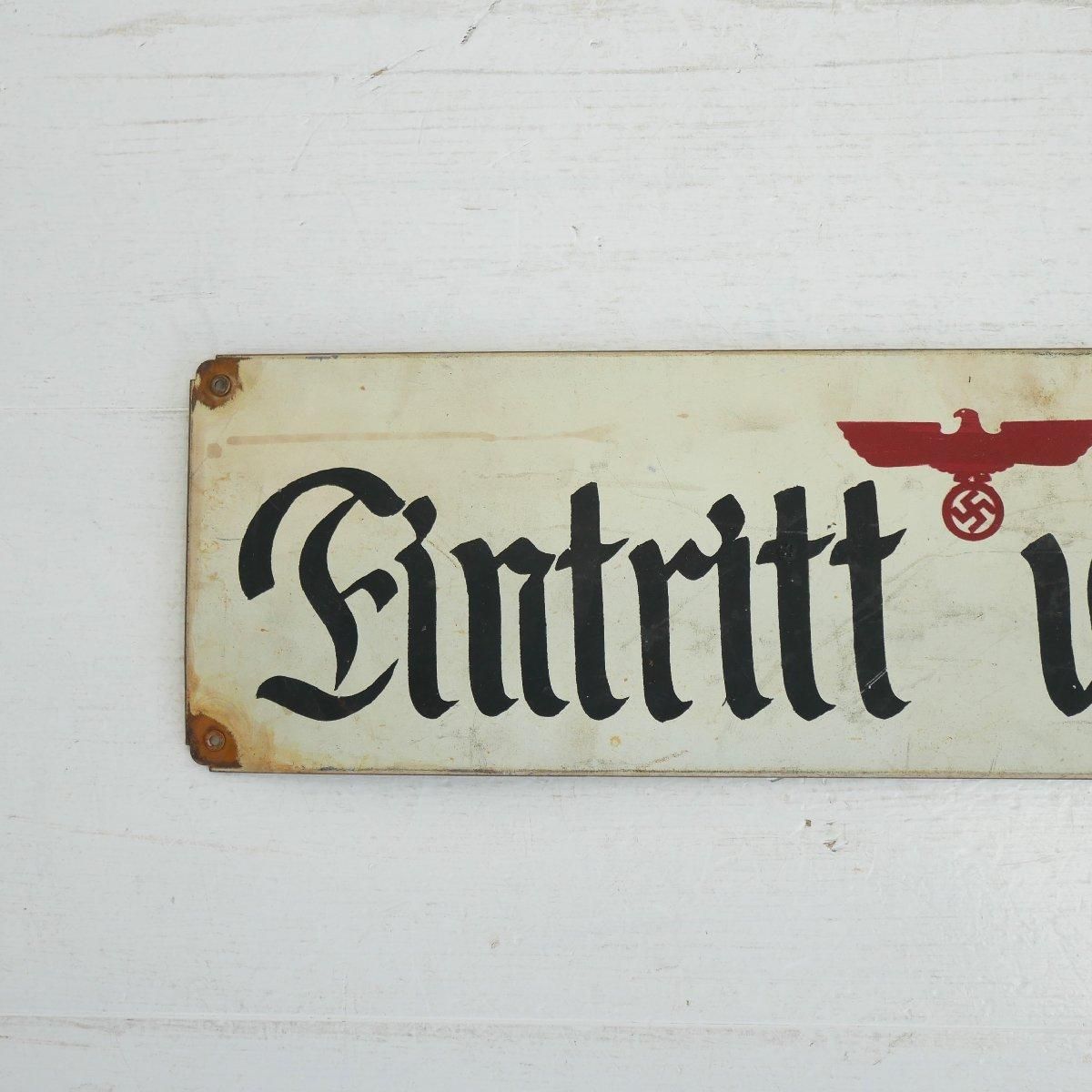 ナチス・ドイツ軍デーニッツ提督直筆サイン 40s 第二次世界大戦中 ナチスドイツ 看板 -通販-ローズボール