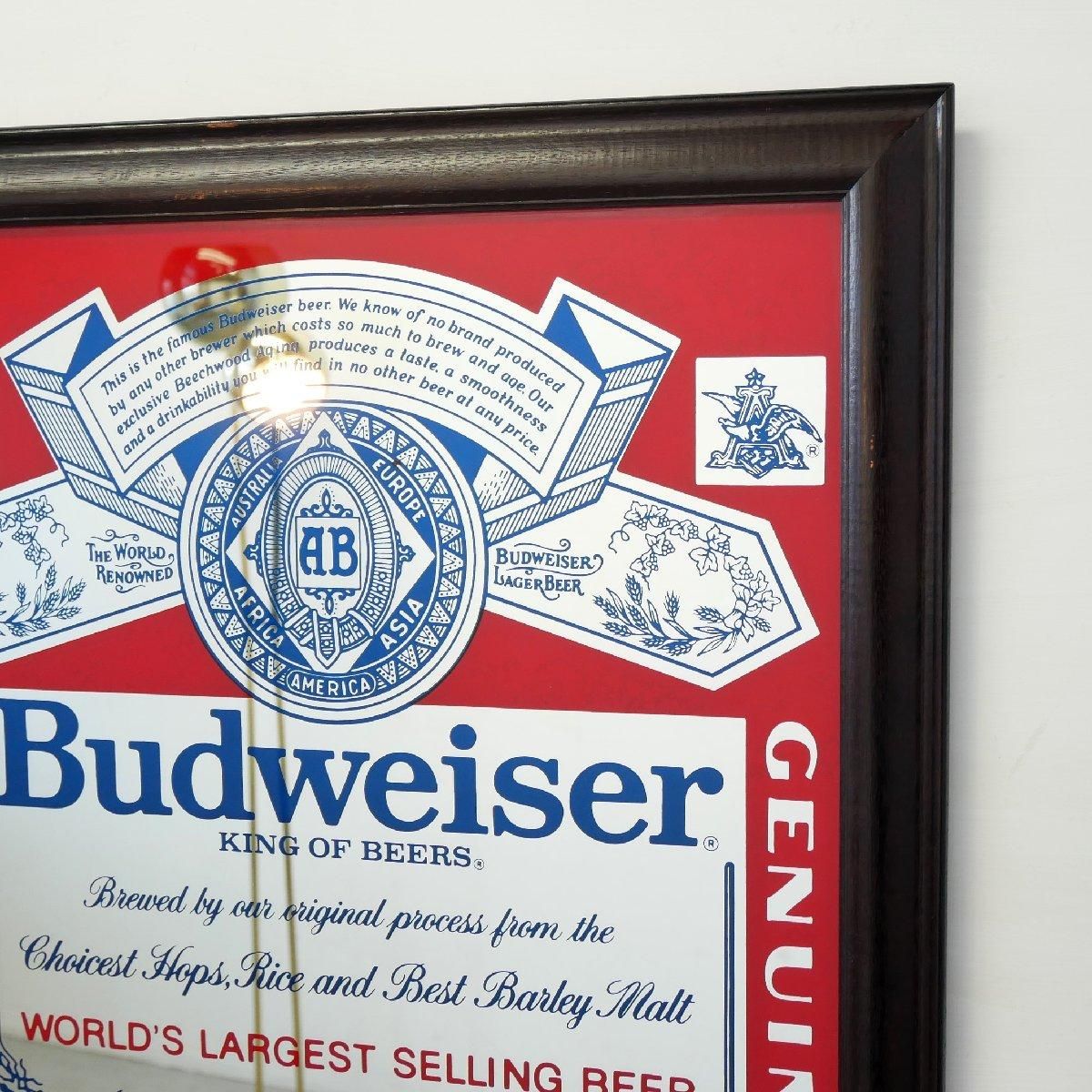 Budweiser ヴィンテージ パブミラー -通販-ローズボールアンティークス