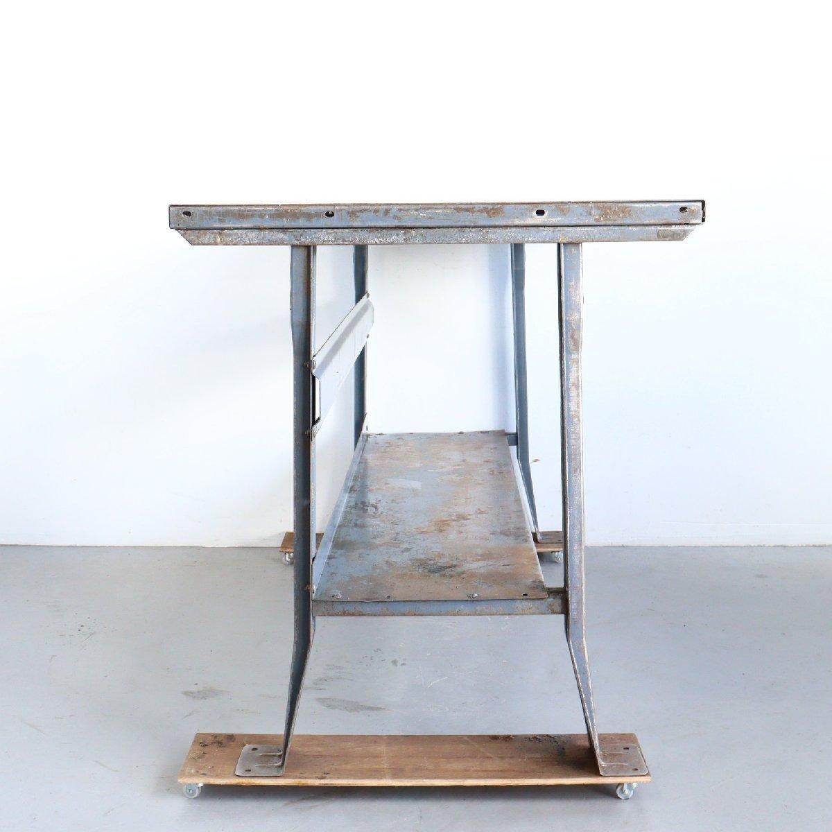 ビンテージ 作業台 ワークテーブル インダストリアル ミッドセンチュリー ヴィンテージ ワークテーブル 作業台 -通販-ローズボール