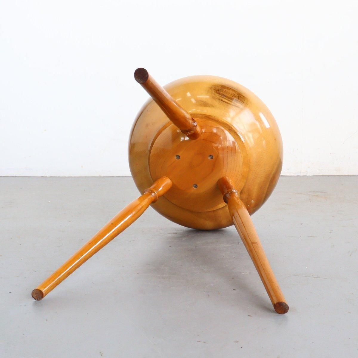 ミッドセンチュリー ウッド スタンド ボウル -通販-ローズボール