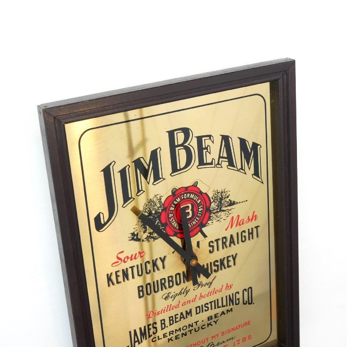 非売品 80年代 ビンテージ JIM BEAM ウイスキー パブミラー 当時物 非売品 80年代 ビンテージ JIM BEAM ウイスキー パブミラー 当時