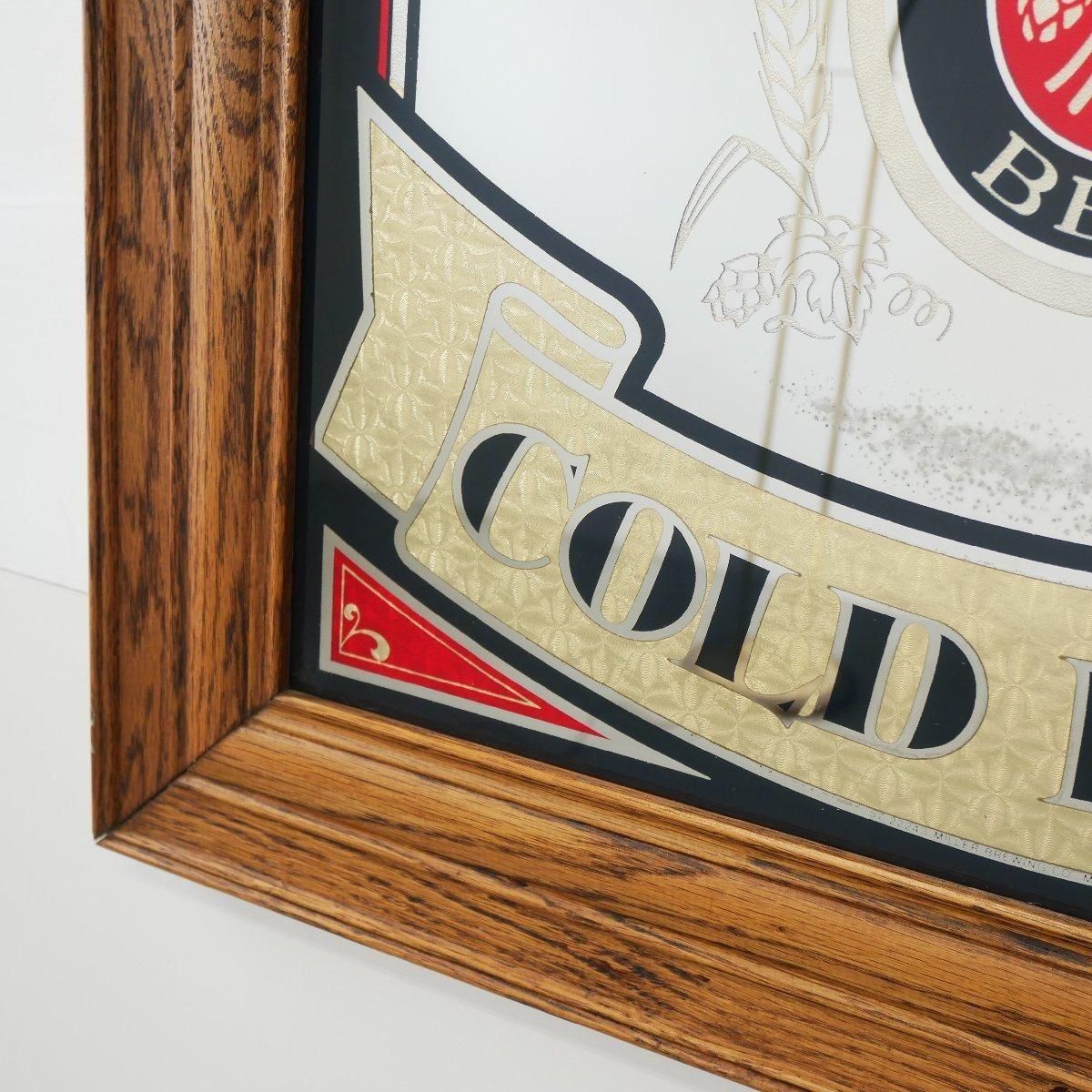 【WEB限定】 ヴィンテージ パブミラー ビール 額装 -通販-ローズボール 店舗用品