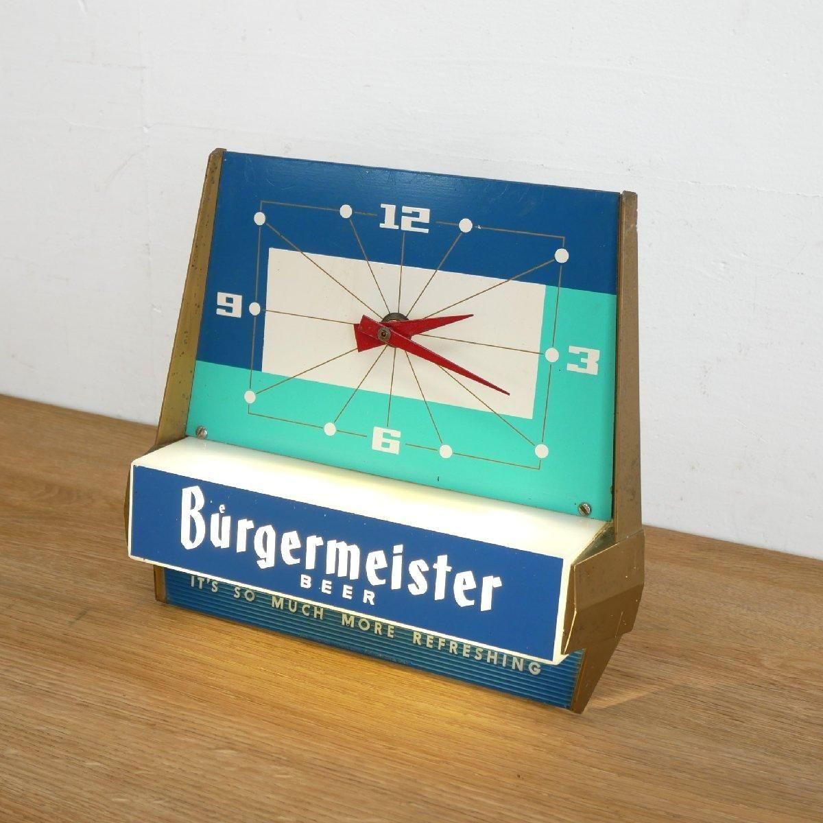 70's ビンテージベルギービールの時計照明 70's ビンテージベルギービールの時計照明