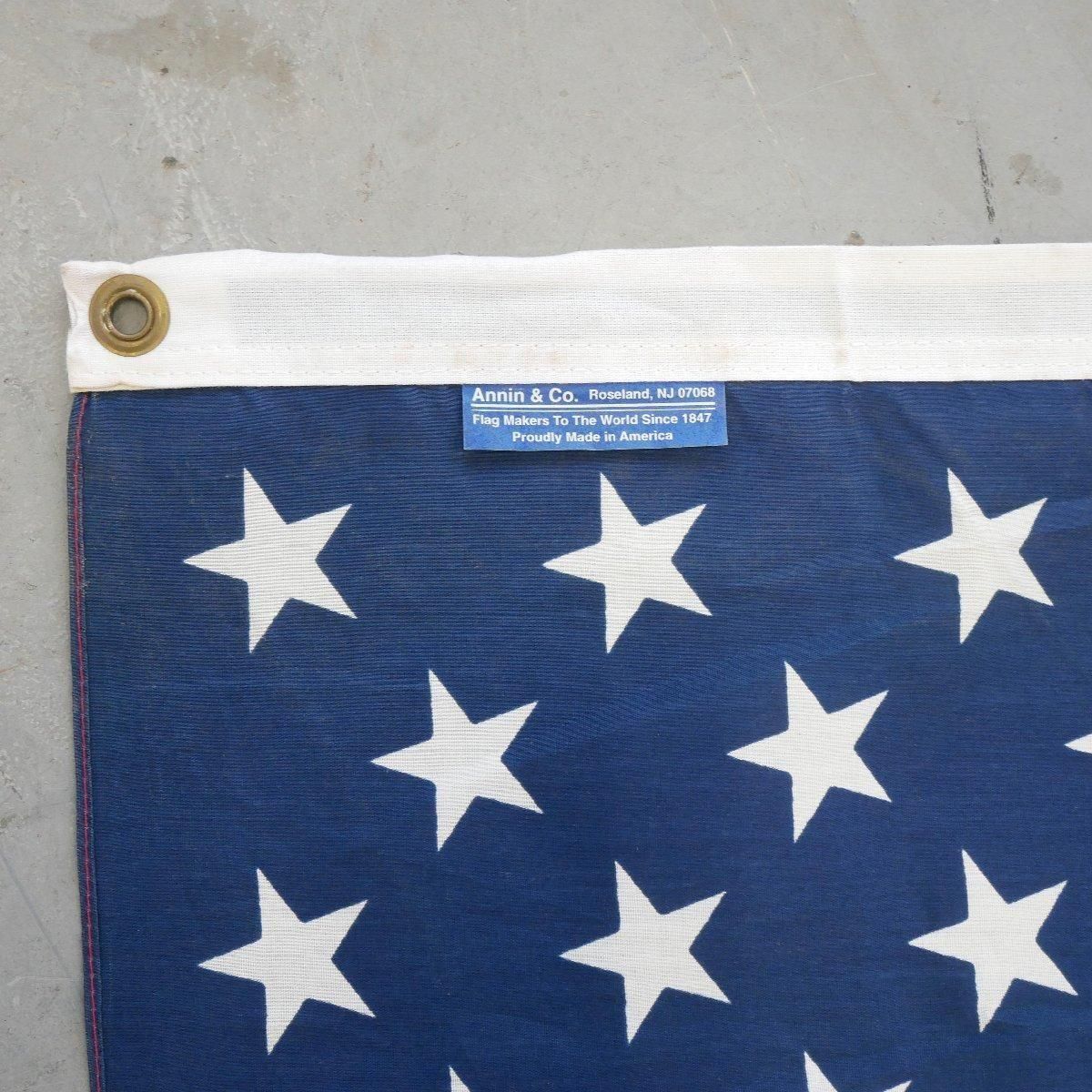 U.S.A./ 古い星条旗　.Ａ ヴィンテージ旗、米国旗、1950 年代の旗、アメリカ国旗、50 個の