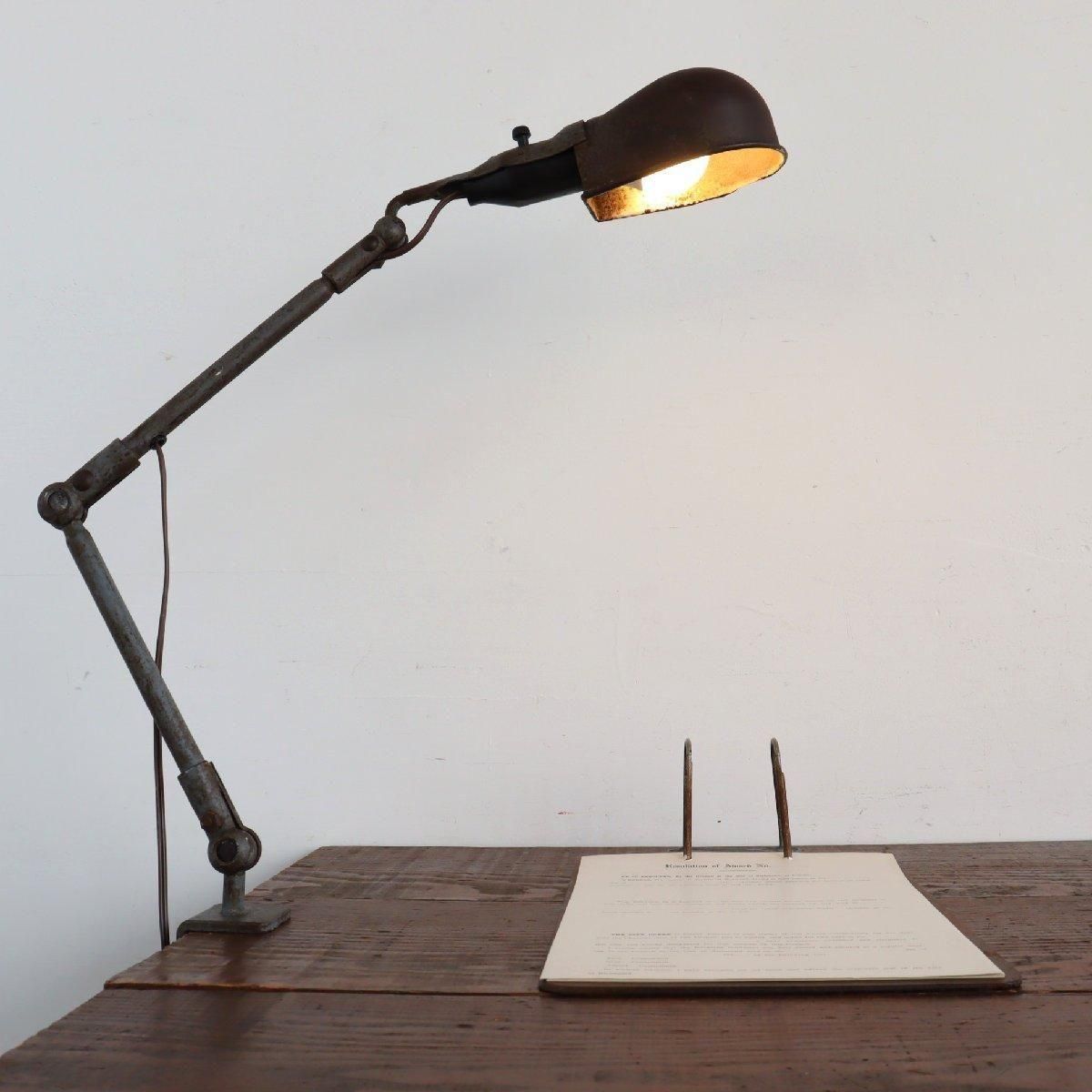 インダストリアル クランプ デスクランプ 照明 -通販-ローズボール