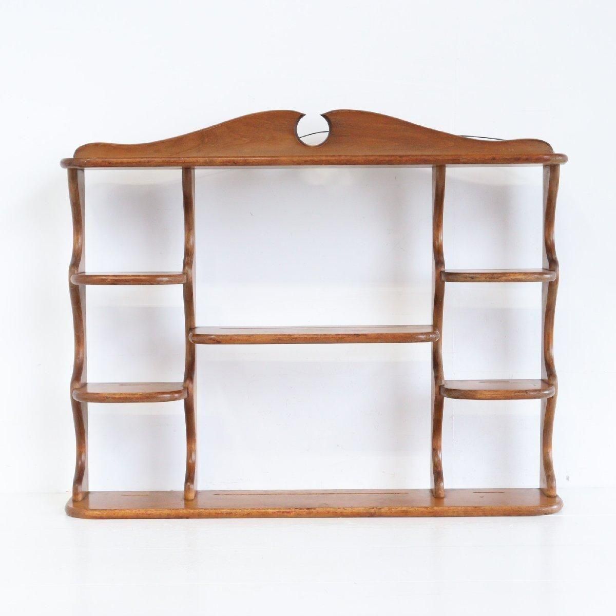 お値下げ！ヴィンテージ　ラック　木製 東谷 什器 ワイド スチールラック 棚 木製 オープンラック 4段