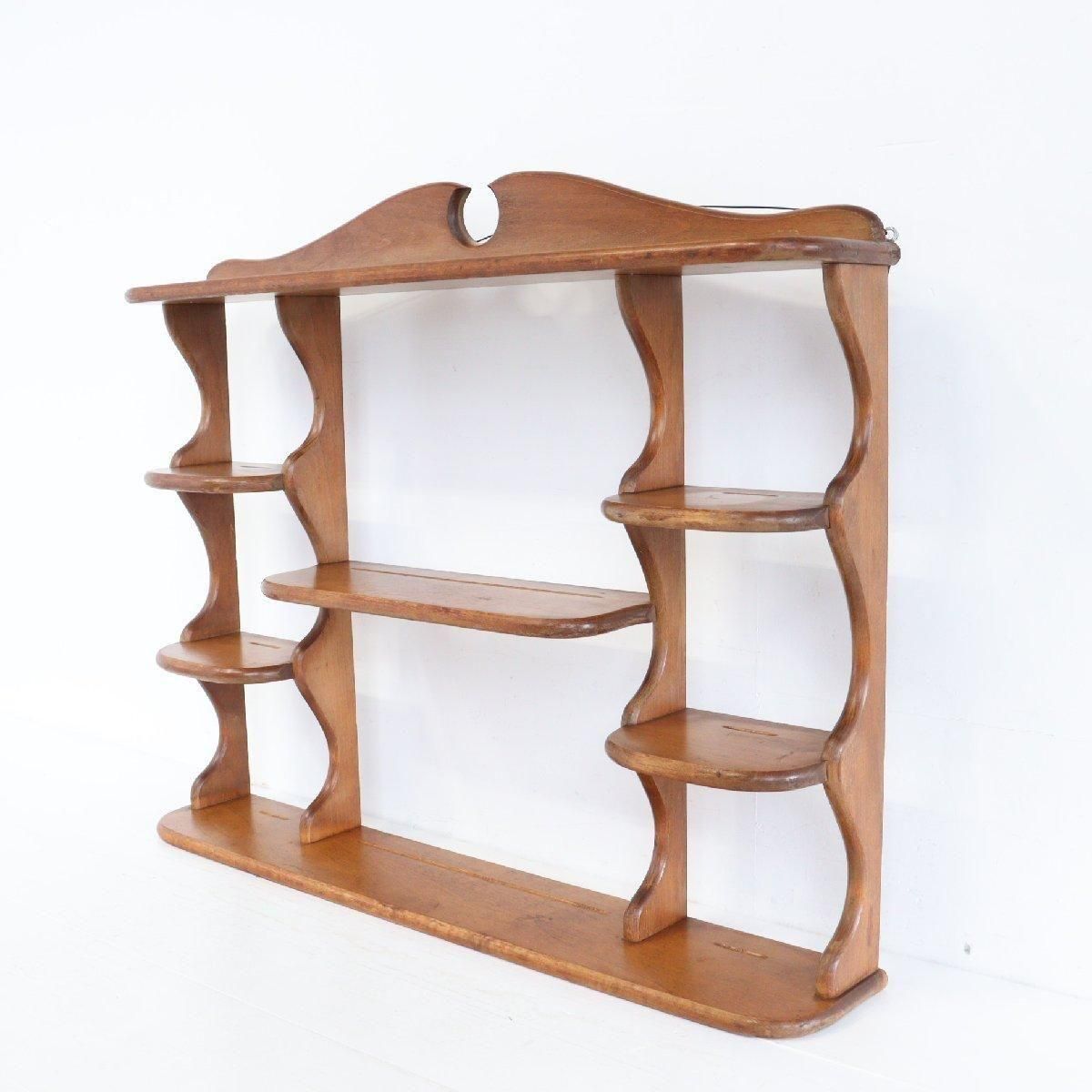 ヴィンテージ ウッド ウォールラック 木製 -通販-ローズボール