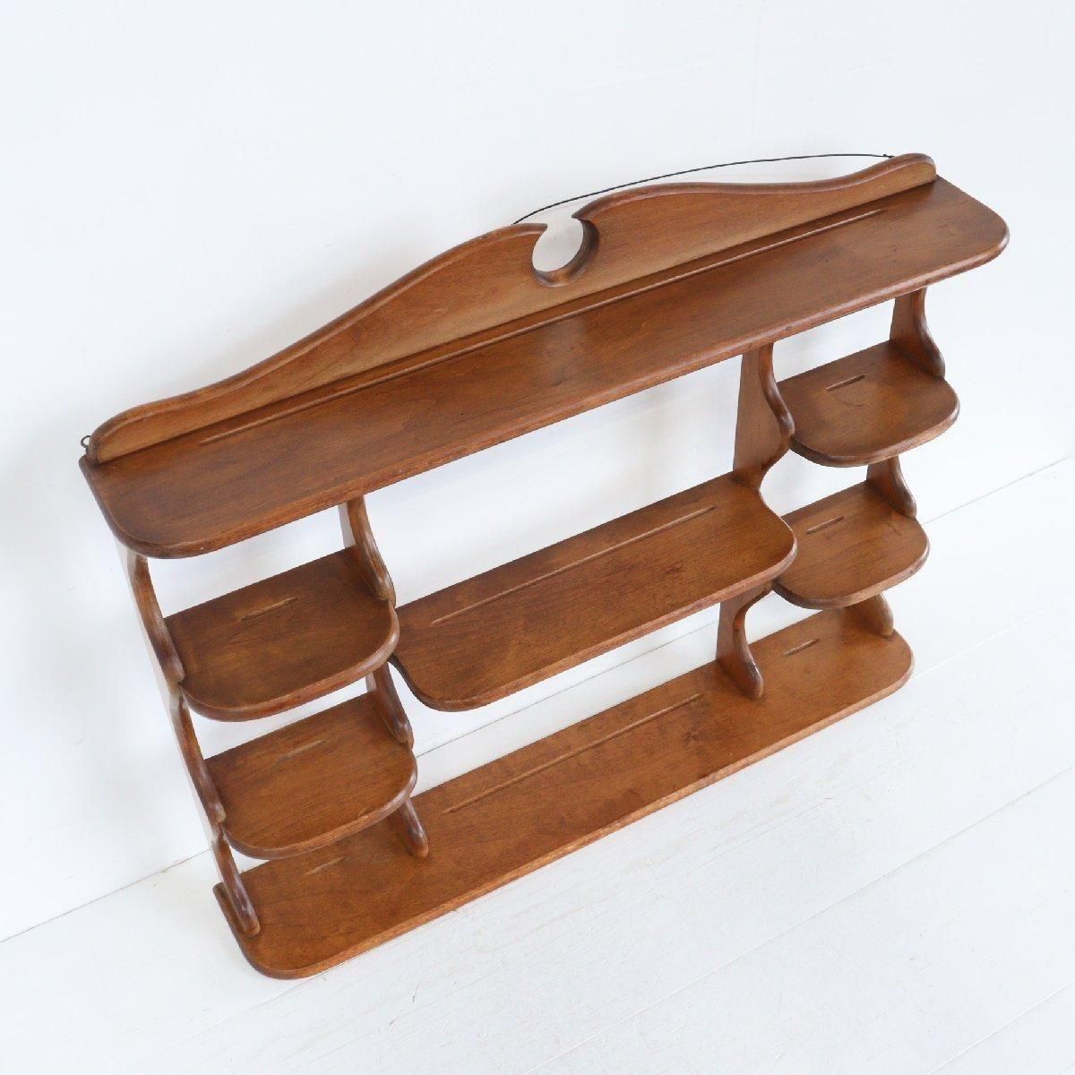 アンティーク　棚　ウォールシェルフ　木製　ラック　インテリア　ヴィンテージ mc-103.jpg