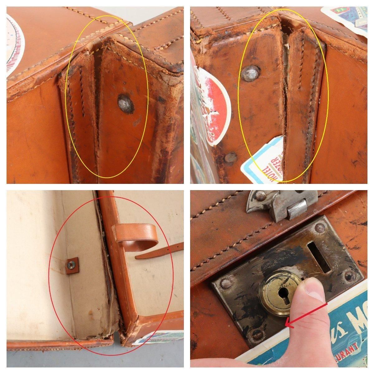 トランクケース ヴィンテージ レザー -通販-ローズボールアンティークス